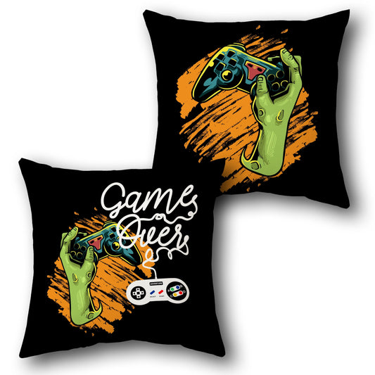 Game Over Zombie Dual-Side Single Cushion (Front & Back)