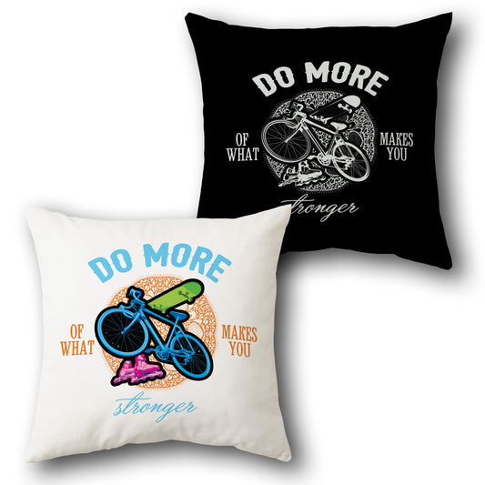 Do More Motivational Dual-Side Single Cushion (Front & Back)