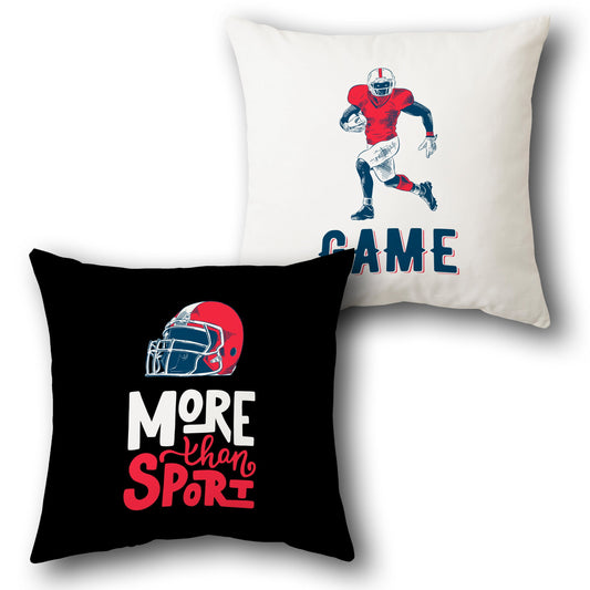 "Football Game Cushion (Front & Back)"