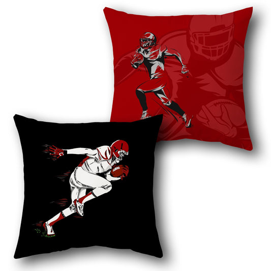 "Football Action Cushion (Front & Back)"
