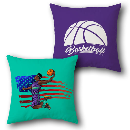 "Basketball Patriot Cushion (Front & Back)"