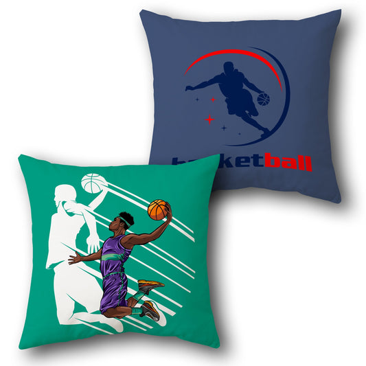 "Basketball Jumper Cushion (Front & Back)"