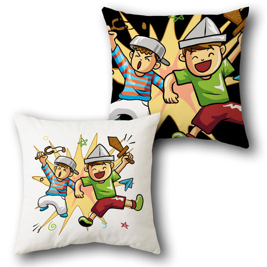 Playful Pals Cushion (Front & Back)