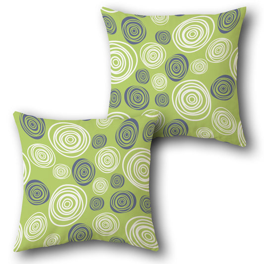 Retro Spiral Circles    Design Cushion Single (Front & Back)