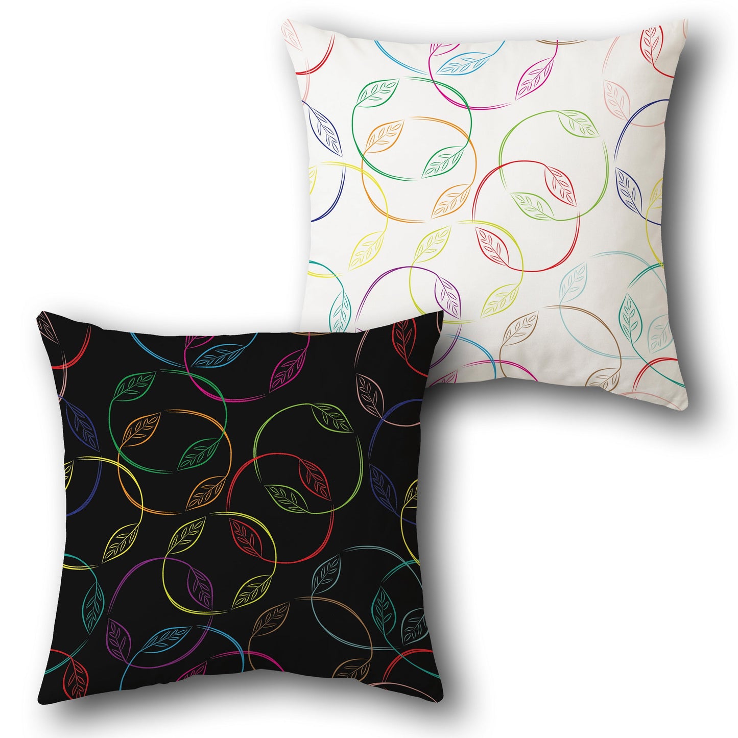 Vivid Vine Reversible  Design Cushion Single (Front & Back)