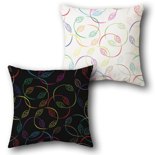 Vivid Vine Reversible  Design Cushion Single (Front & Back)