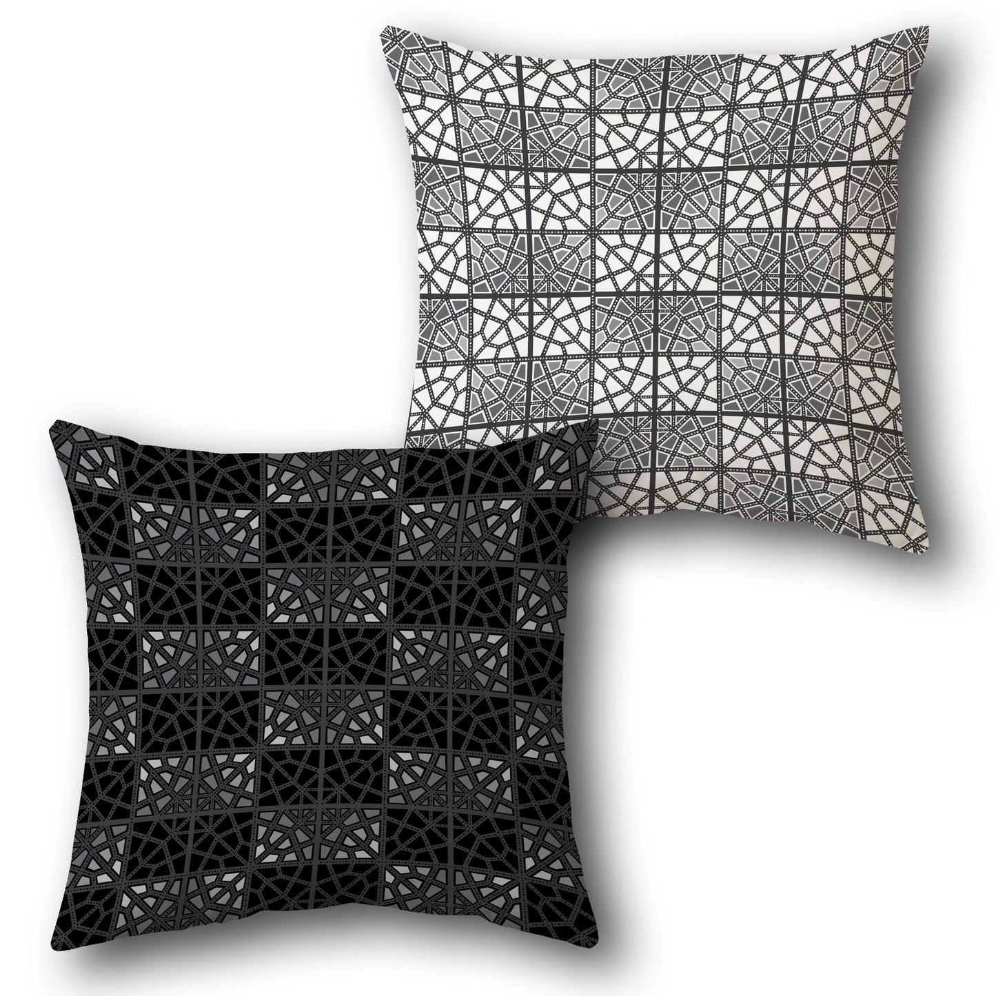 Urban Grid  Design Cushion Single (Front & Back)