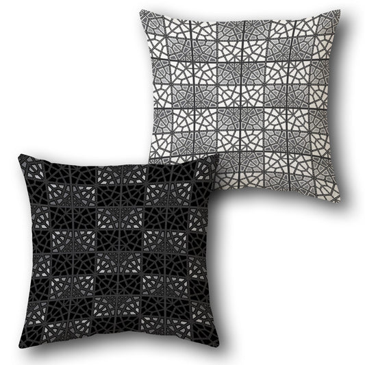 Urban Grid  Design Cushion Single (Front & Back)