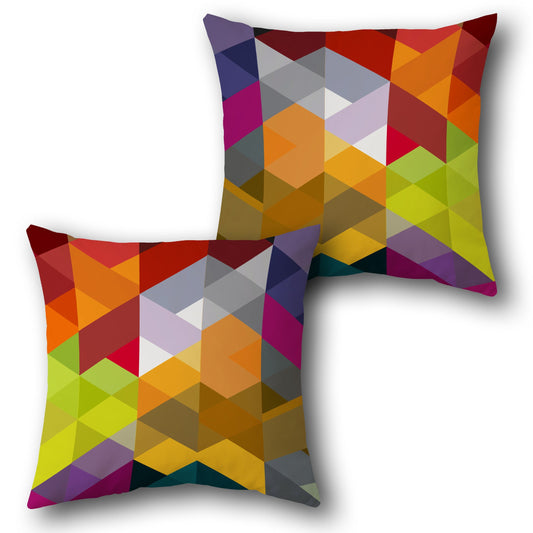 Geometric Prism  Design Cushion Single (Front & Back)
