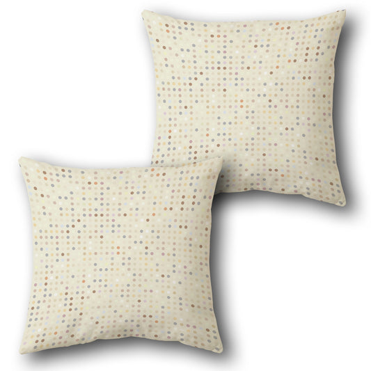 Soft Pastel Dot  Design Cushion Single (Front & Back)