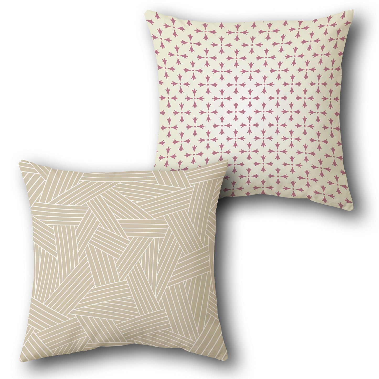 Geometric Harmony Dual Pattern  Design Cushion Single (Front & Back)