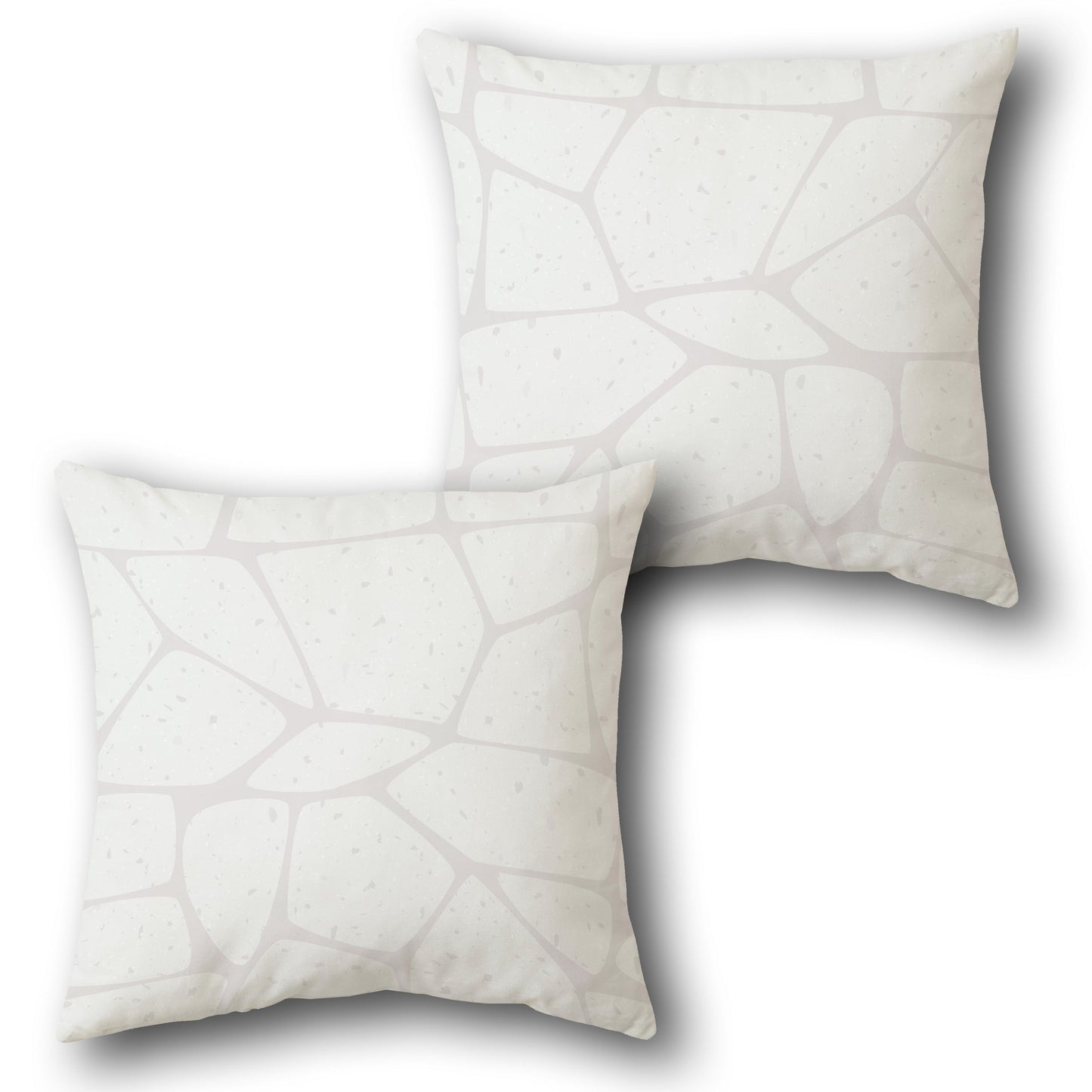 Subtle Stone Mosaic  Design Cushion Single (Front & Back)
