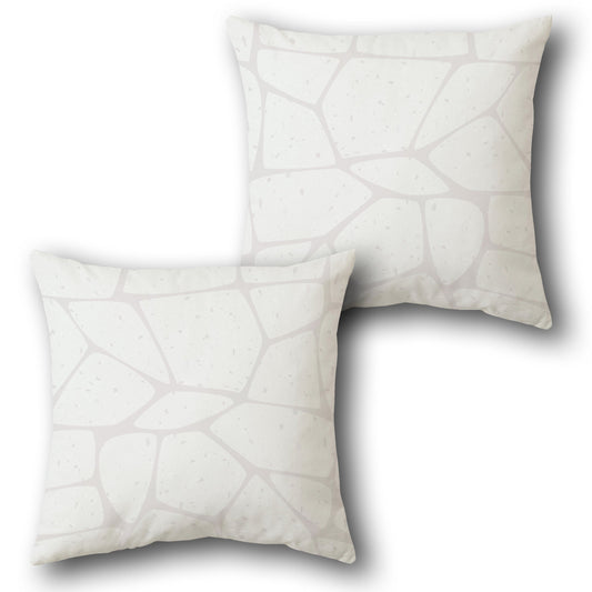 Subtle Stone Mosaic  Design Cushion Single (Front & Back)