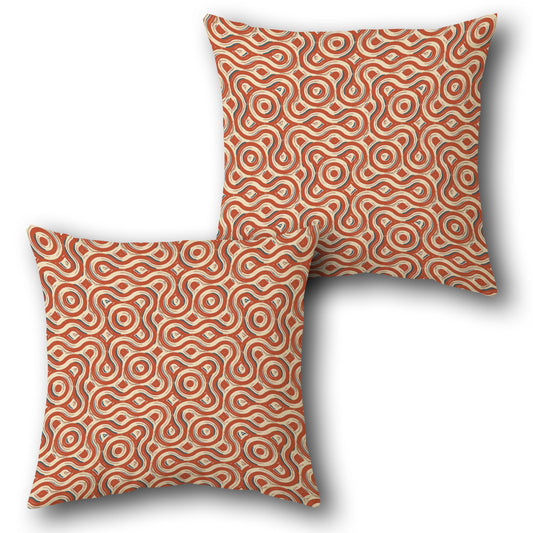Retro Rhythm  Design Cushion Single (Front & Back)