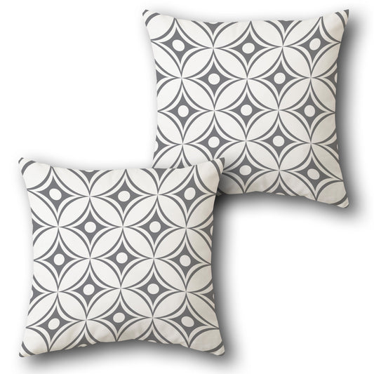 Modern Geometric Circle Pattern  Design Cushion Single (Front & Back)