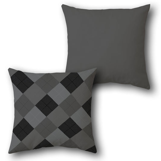 Urban Plaid    Design Cushion Single (Front & Back)