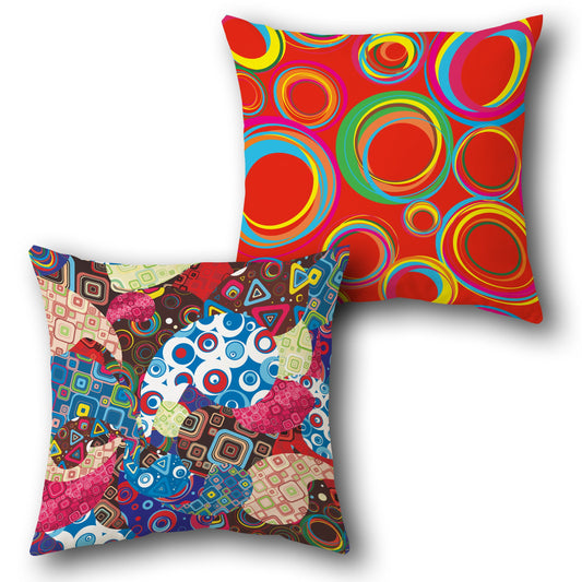 Kaleidoscope Burst    Design Cushion Single (Front & Back)