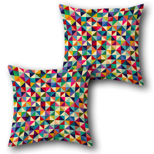 Prism Pop Triangle    Design Cushion Single (Front & Back)