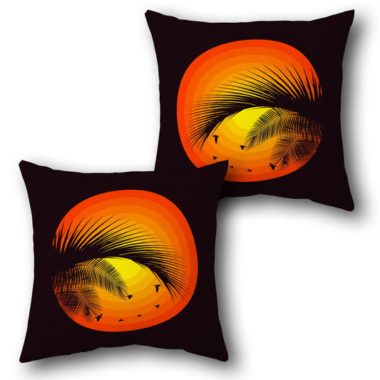 Tropical Sun & Mountain Adventure    Design Cushion Single (Front & Back)