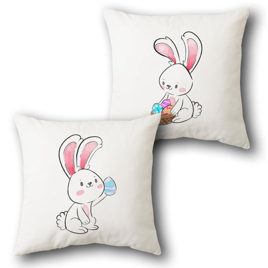 Easter Bunny    Design Cushion Single (Front & Back)