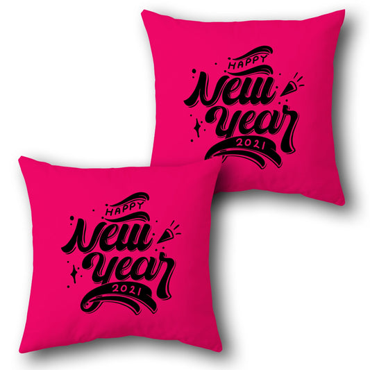 Happy New Year 2021 Celebration  Design Cushion Single (Front & Back)