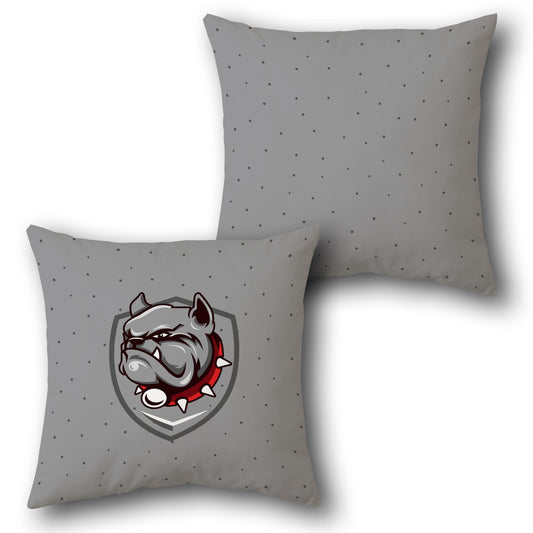Bulldog Grit Throw  Design Cushion Single (Front & Back)
