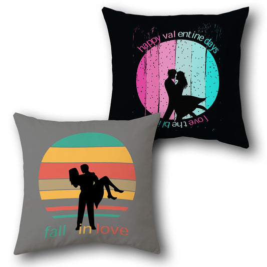 Retro Romance  Design Cushion Single (Front & Back)