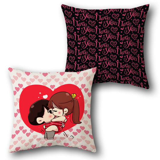 Passionate Hug Couple    Design Cushion Single (Front & Back)