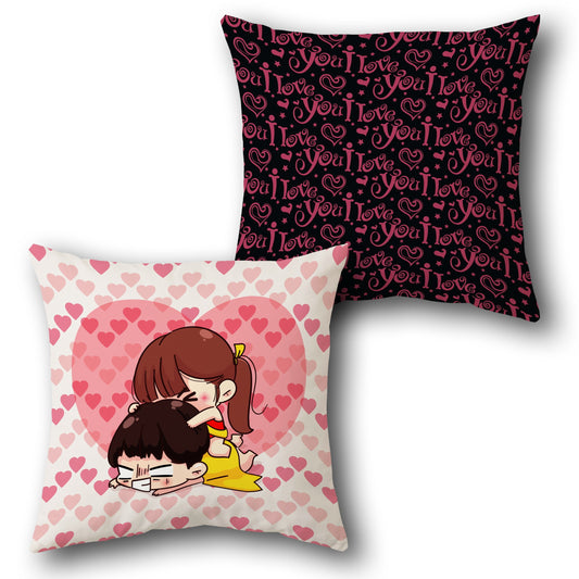Sweet Comfort Couple    Design Cushion Single (Front & Back)