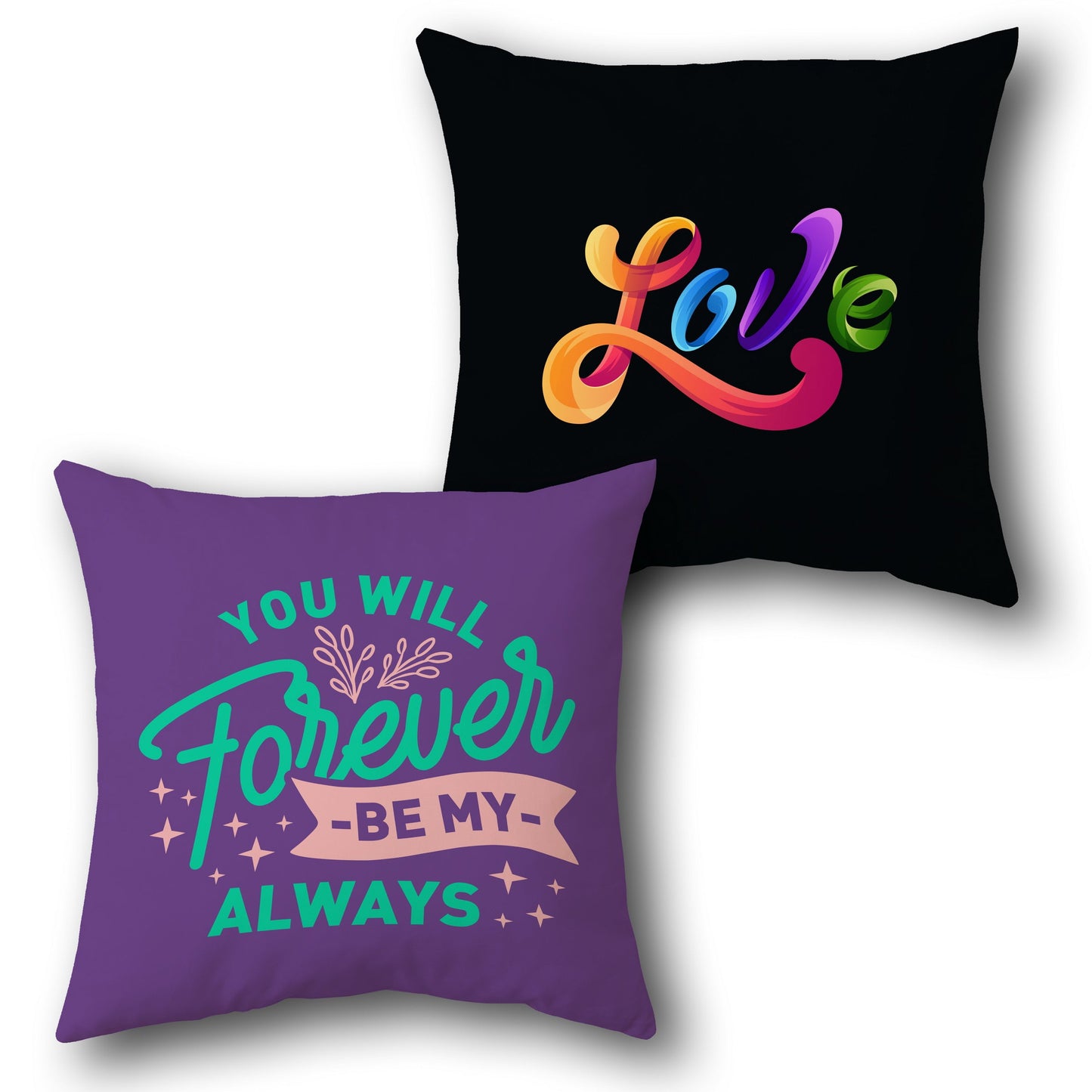 Forever Love   Design Cushion Single (Front & Back)