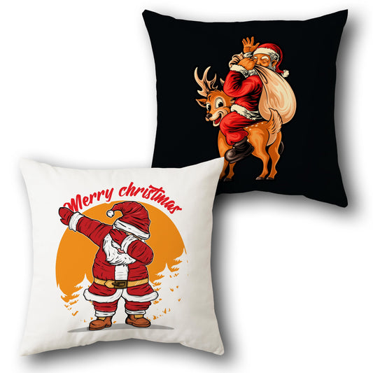 Santa Claus Fun Christmas    Design Cushion Single (Front & Back)