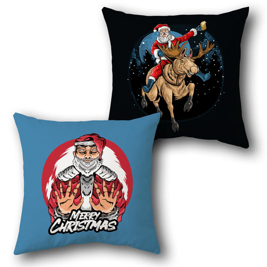 Santa Swagger Christmas  Design Cushion Single (Front & Back)