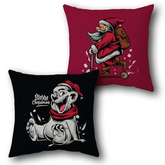 Festive Fun Christmas    Design Cushion Single (Front & Back)