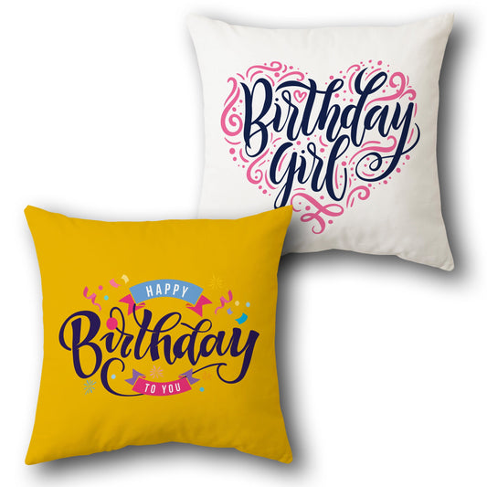 Birthday Celebration  Design Cushion Single (Front & Back)