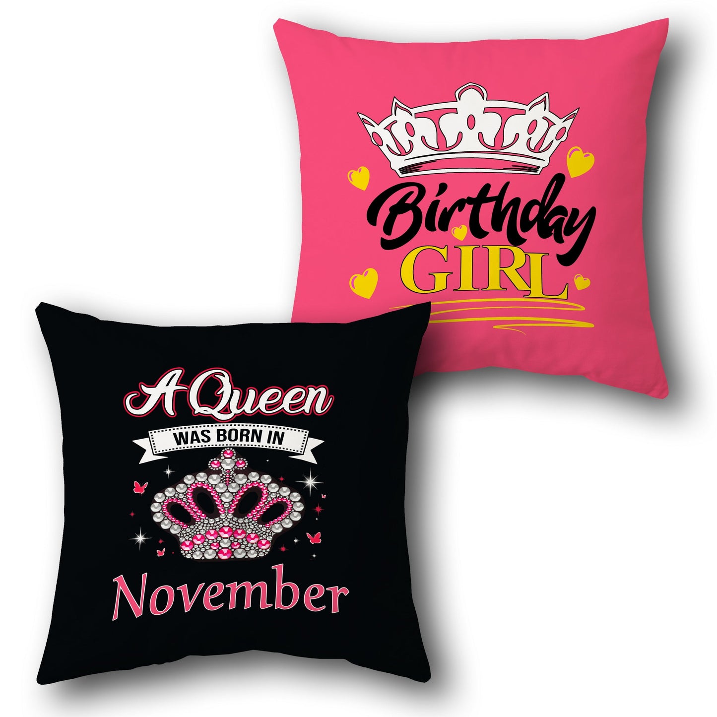 Birthday Queen    – November Edition Design Cushion Single (Front & Back)