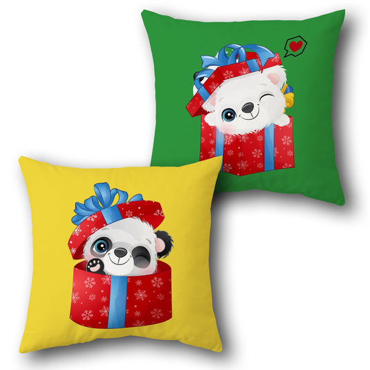 Surprise Panda Gift    Design Cushion Single (Front & Back)