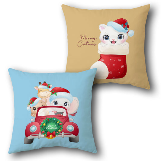 Christmas Journey    Design Cushion Single (Front & Back)