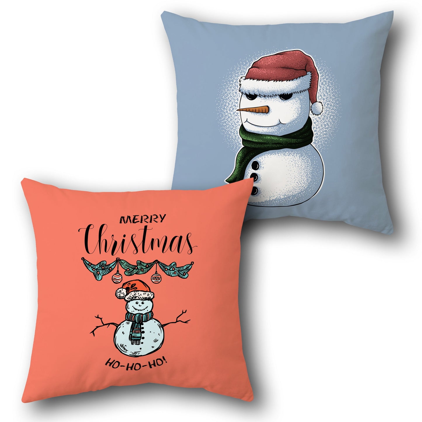 Snowman Cheer    Design Cushion Single (Front & Back)