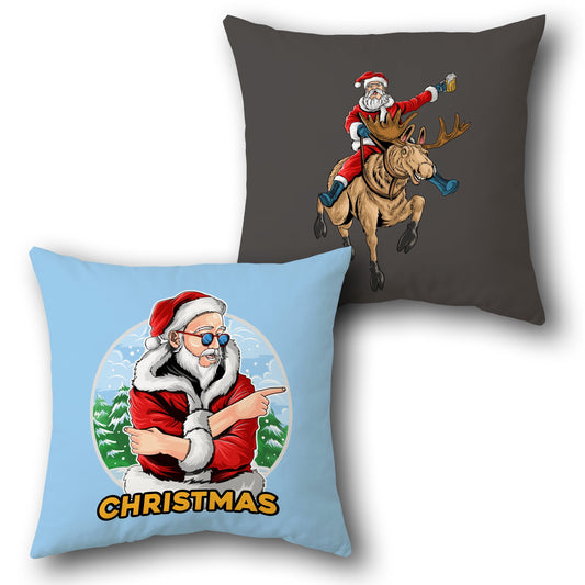 Cool Santa    Design Cushion Single (Front & Back)
