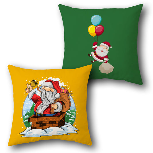 Santa Chimney Adventure  Design Cushion Single (Front & Back)