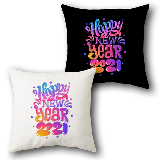 Happy New Year 2021    Design Cushion Single (Front & Back)