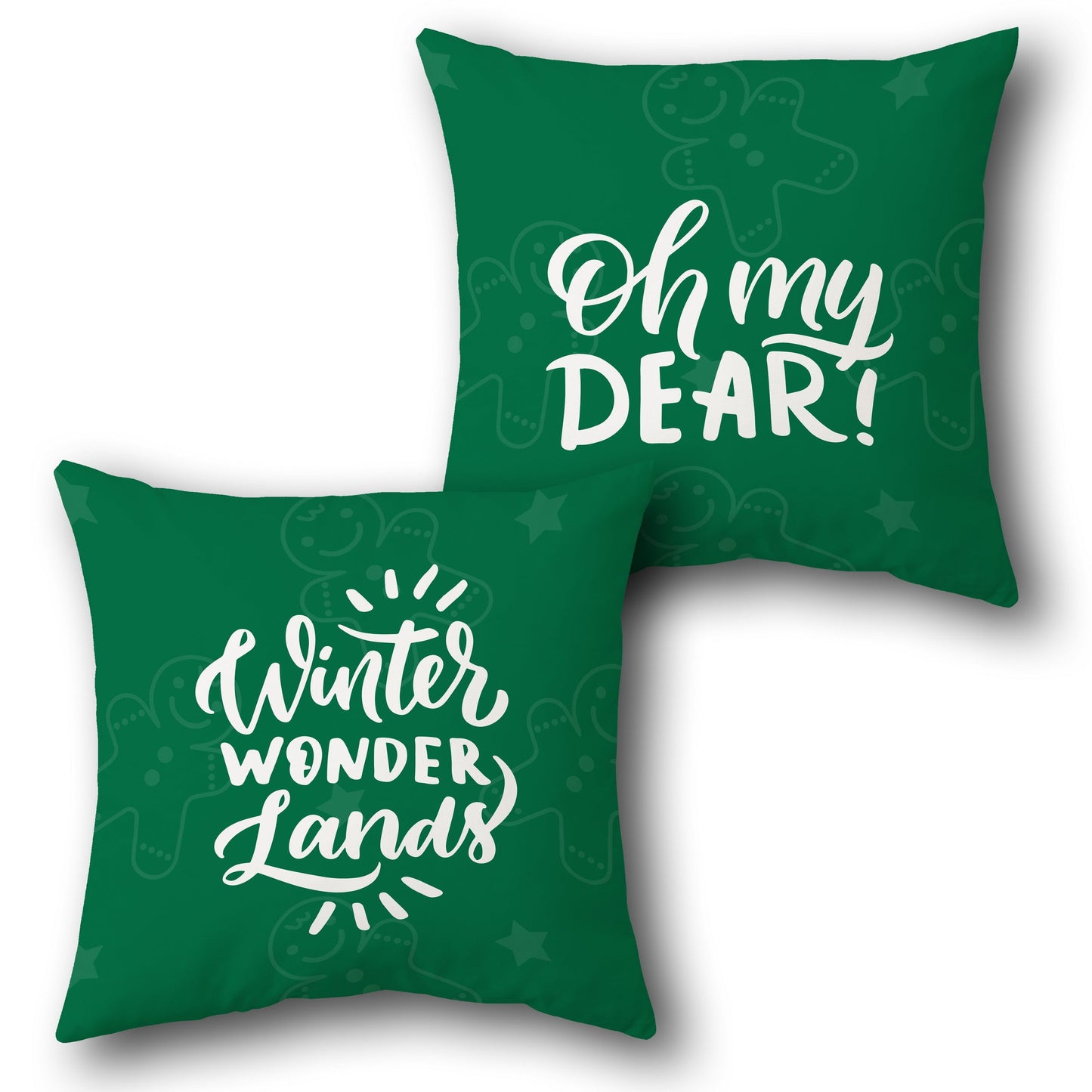 Winter Wonderlands & Oh My Dear  Design Cushion Single (Front & Back)