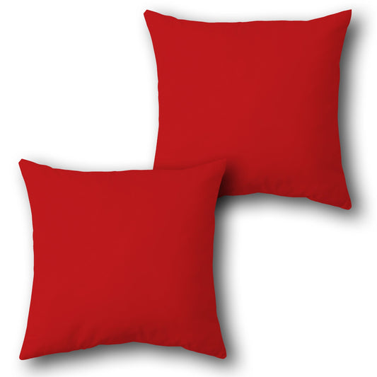 Plain Throw Cushion  Single (Front & Back)- Red