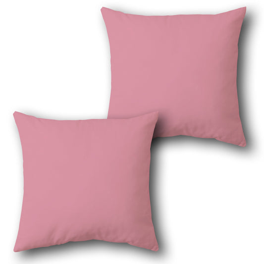 Plain Throw Cushion Single (Front & Back) - Pink
