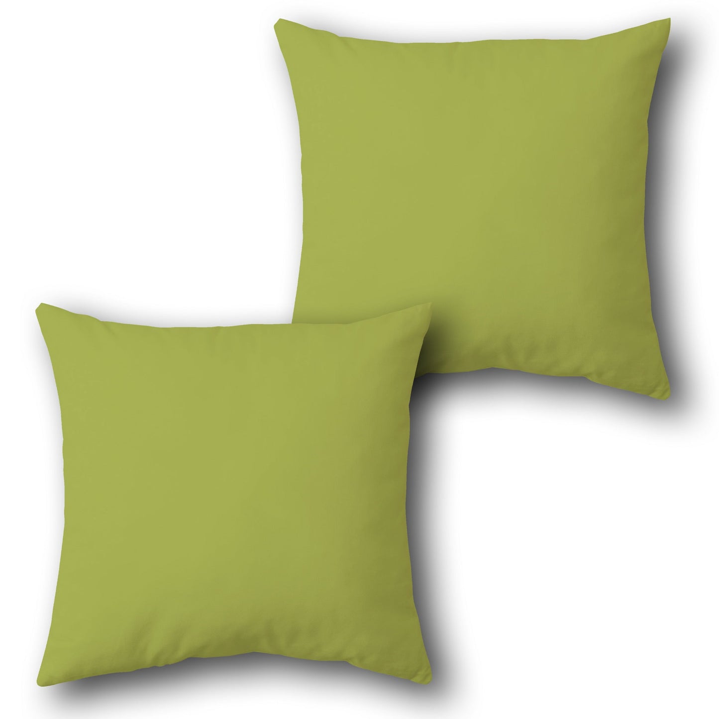 Plain Throw Cushion  Single (Front & Back)- Green