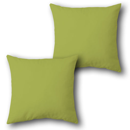 Plain Throw Cushion  Single (Front & Back)- Green
