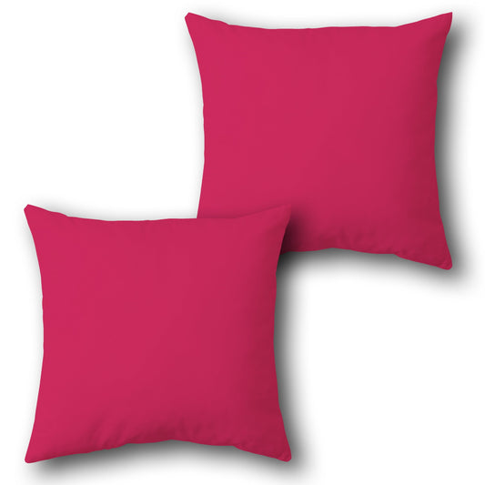 Plain Throw Cushion  Single (Front & Back)- Solid Magenta
