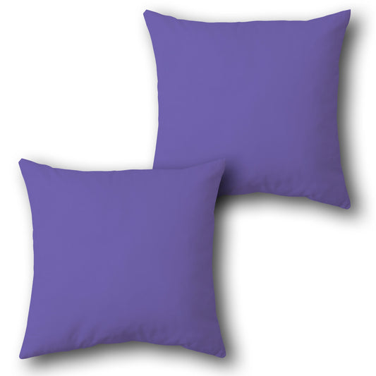 Plain Throw Cushion Single (Front & Back)-Soothing Purple