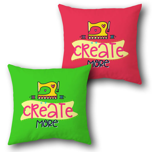Create More Sewing Throw s  Design Cushion Single (Front & Back)