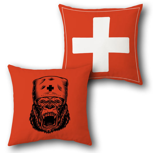 Medic Gorilla   – Wild & Strong Edition Design Cushion Single (Front & Back)